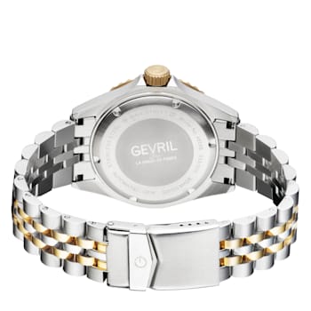 Gevril 4855B Men's Wall Street Stainless Steel Bracelet Watch