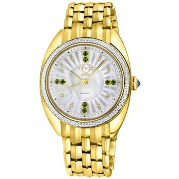 GV2 13105B Palermo Swiss Quartz Diamond Gemstone Watch