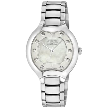 Gevril 11041B Lugano Swiss Quartz Diamond Watch