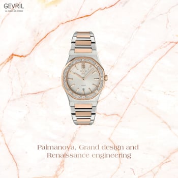 Gv2 By Gevril Women's 12703 Palmanova Diamond Stainless Steel Date Swiss Watch