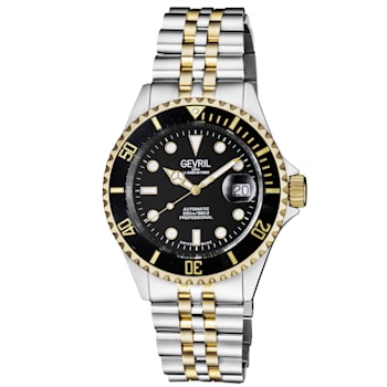 Gevril 4855B Men's Wall Street Stainless Steel Bracelet Watch