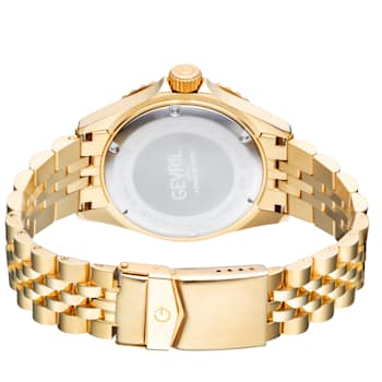 Gevril 4854B Men's Wall Street Stainless Steel Bracelet Watch