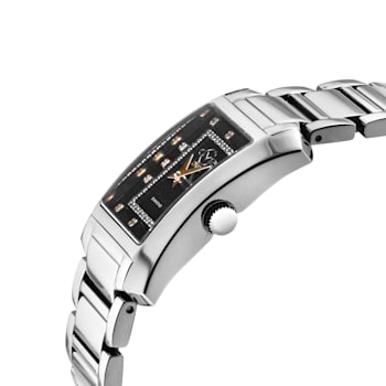 GV2 Womens Luino Diamond Black MOP Dial, 316L Stainless Steel Watch