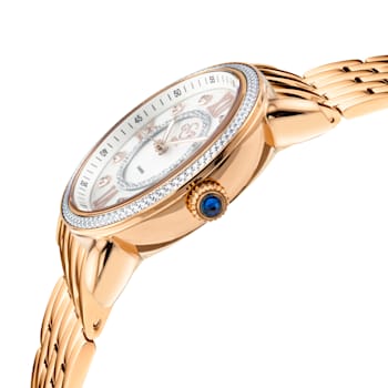 GV2 9863B Women's Marsala Swiss Quartz Diamond Watch