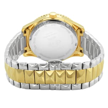 Gv2 By Gevril Women's 11714-425 Venice White MOP Dial Two-Tone IP Steel Wristwatch