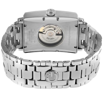 Gevril Men's Avenue of America's IPYG White dial, Stainless Steel Watch