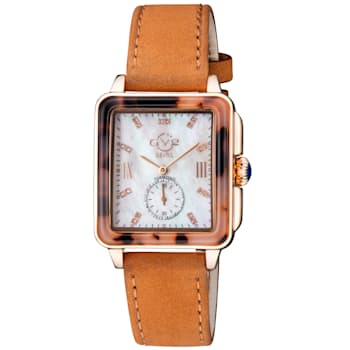 GV2 9245.1 Women's Bari Tortoise Swiss Quartz Diamond Watch