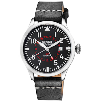 Gevril 44503 Men's Vaughn Swiss Automatic GMT Watch