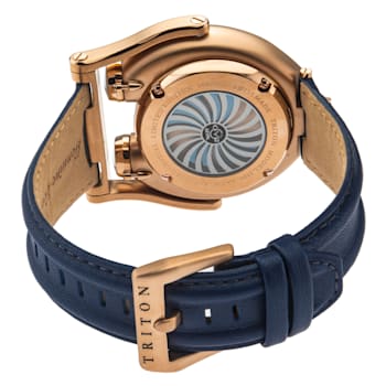 GV2 3406 Triton Men's Gun Dial Calfskin Leather Watch