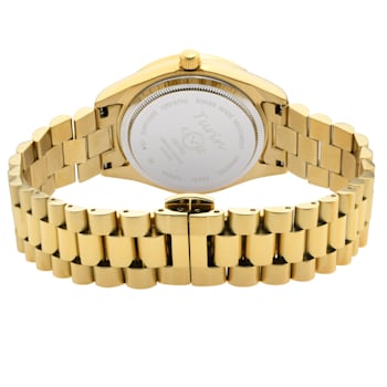 GV2 Women's Turin Diamond, White MOP Dial, IPYG Stainless Steel Watch