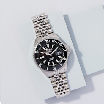 Gevril Men's 42600 Chamber Swiss Automatic Sellita SW200 Ceramic Bezel Watch