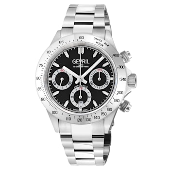 Gevril 44607 Men's New Amsterdam Swiss Automatic Chronograph Watch