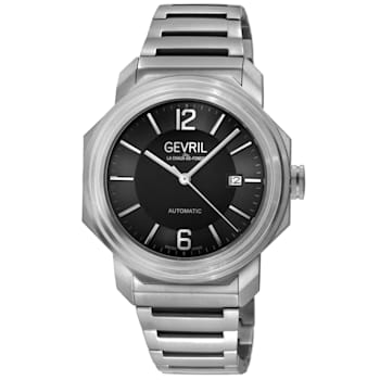 Gevil 46532B Men's Roosevelt Titanium Swiss Automatic Watch