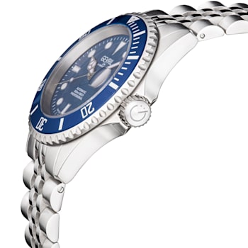 Gevril 4851B Men's Wall Street Stainless Steel Bracelet Watch