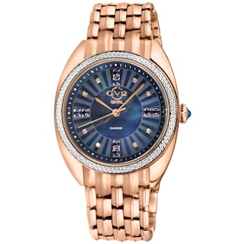 GV2 13104B Palermo Swiss Quartz Diamond Gemstone Watch