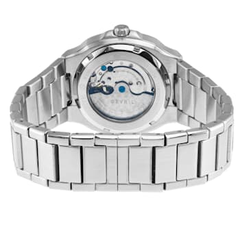 GV2 Automatic Men's Potente Orange Dial 316L Stainless Steel Bracelet Watch