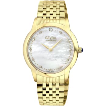 Gevril 13021B Airolo Swiss Quartz Diamond Watch