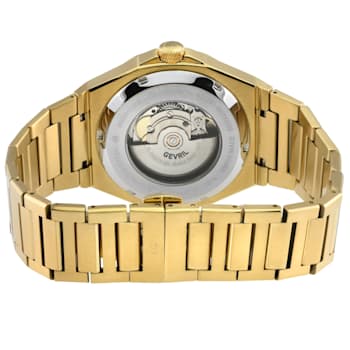 Gevril Men's High Line Automatic Watch IPYG Case, Blue Sapphire Crystal
Top Ring, SS/IPYG Bracelet