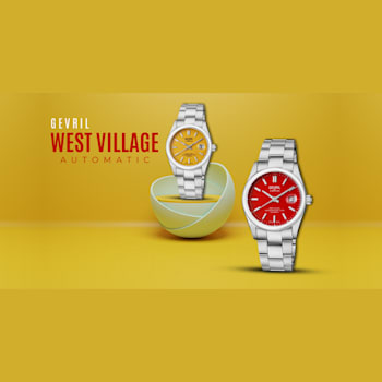 Gevril Men's 48914 West Village Swiss Automatic Sellita Stainless Steel Watch