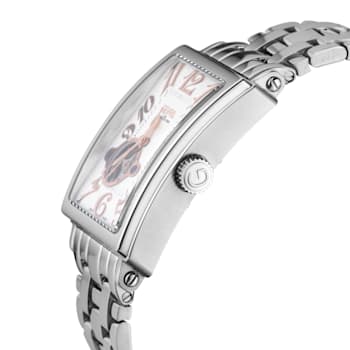 Gevril 5070B Men's Avenue of Americas Intravedere White Dial Stainless
Steel Watch