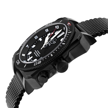 GV2 Men's XO Submarine BLK Case, BLK/BLK Bezel, Black Dial, Stainless
Steel Case