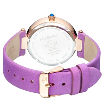 Gv2 By Gevril Women's 12807 Matera Diamonds MOP Dial Lavender Suede
Swiss Quartz Watch