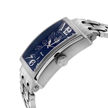 Gevril Men's Avenue of America's Blue dial, Stainless Steel Watch