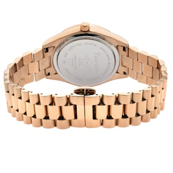 GV2 Women's Turin Diamond, Burgundy MOP Dial, IPRG Stainless Steel Watch