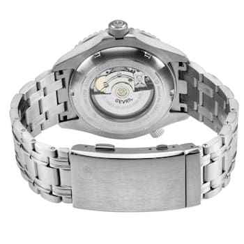 Gevril Men's Hudson Yards black dial Stainless steel watch Tungsten Bezel