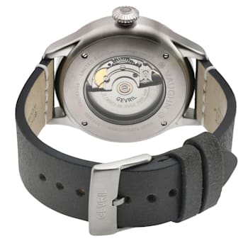 Gevril Men's Vaughn 43505 Swiss Automatic SW200 Sellita Movement Leather Watch