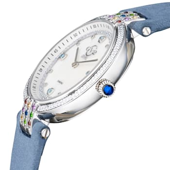 Gv2 By Gevril Women 12806 Matera Diamonds MOP Dial Light Blue Suede
Swiss Quartz Watch