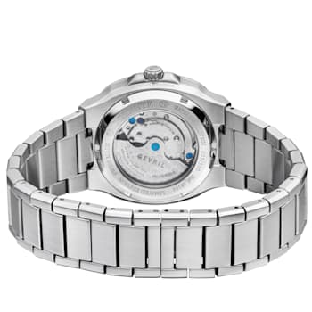 Gv2 By Gevril Men's 18101 Potente Swiss Automatic Blue Dial Steel Wristwatch