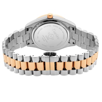 GV2 Women's Turin Diamond, White MOP Dial, IPRG Stainless Steel Watch