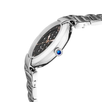 GV2 Berletta Women's Black Dial Stainless Steel Watch