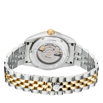 Gevril Men's Automatic West Village Blue Sunray Dial IPYG Stainless
Steel Bracelet