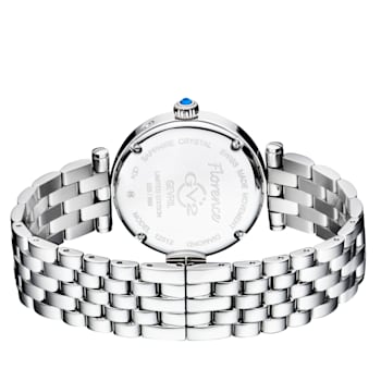 GV2 Florence Women's Blue Mother of Pearl Dial Stainless Steel Bracelet Watch