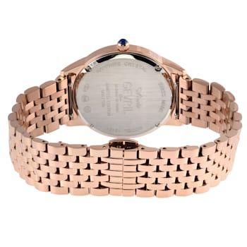 Gevril Women's Airolo Swiss Diamond Watch, Stainless Steel IPRG Bracelet