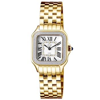 GV2 Milan Women's Silver Dial IPYG Stainless Steel Watch