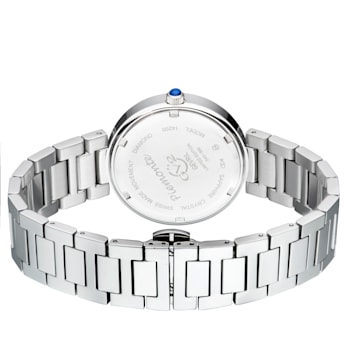 GV2 by Gevril Women's 14200B Piemonte Diamond Swiss Quartz Steel Watch