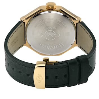 GV2 by Gevril Mens 42422 Marchese IPYG Green Leather Day/Date Swiss
Quartz Watch