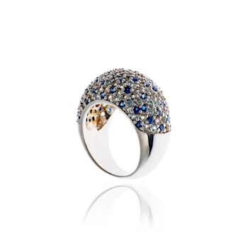MCL Design Ice Sapphire Stardust Pave Ring