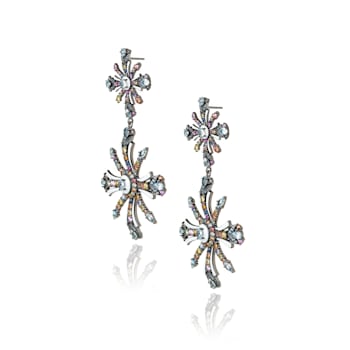 MCL Design Sapphire Crisscross Drop Earrings