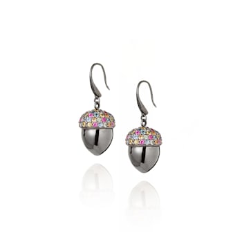 MCL Design Acorn Sapphire Drop Earrings