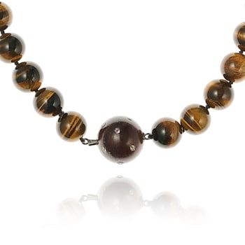 MCL Design Sapphire & Tiger Eye Necklace