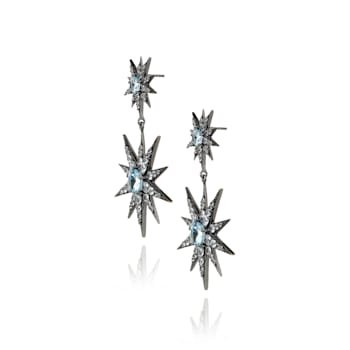 MCL Design Topaz Starburst Drop Earrings