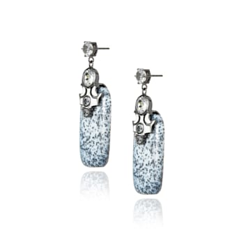 MCL Design Dark Opal Drop Earrings