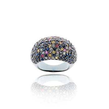 MCL Design Sapphire Stardust Pave Ring