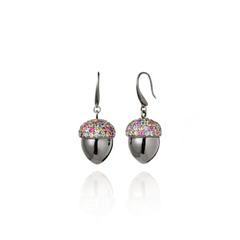 MCL Design Acorn Sapphire Drop Earrings