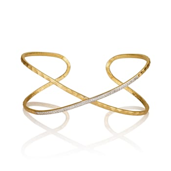 14K Gold 0.28 ct. tw. Diamond Bangle