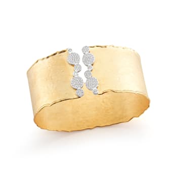 14K Gold 0.80 ct. tw. Diamond Cuff Bracelet